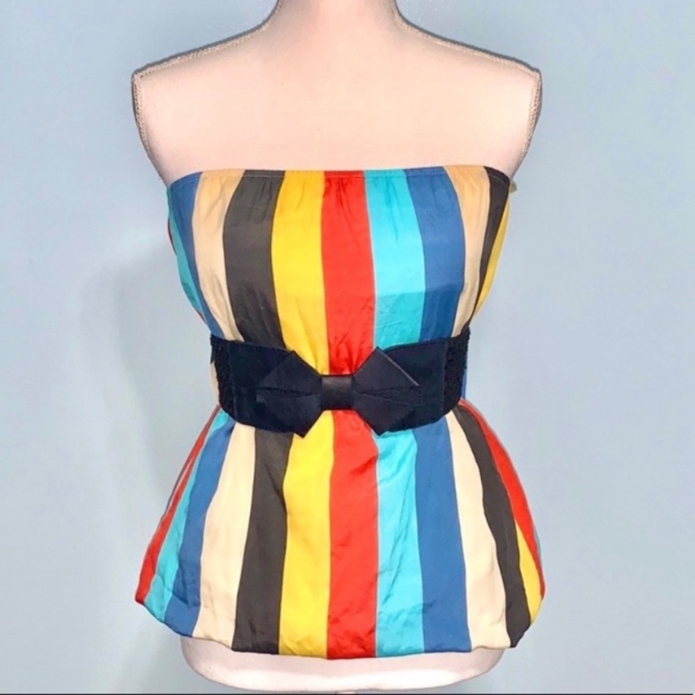 Strapless Top multicolored Size S